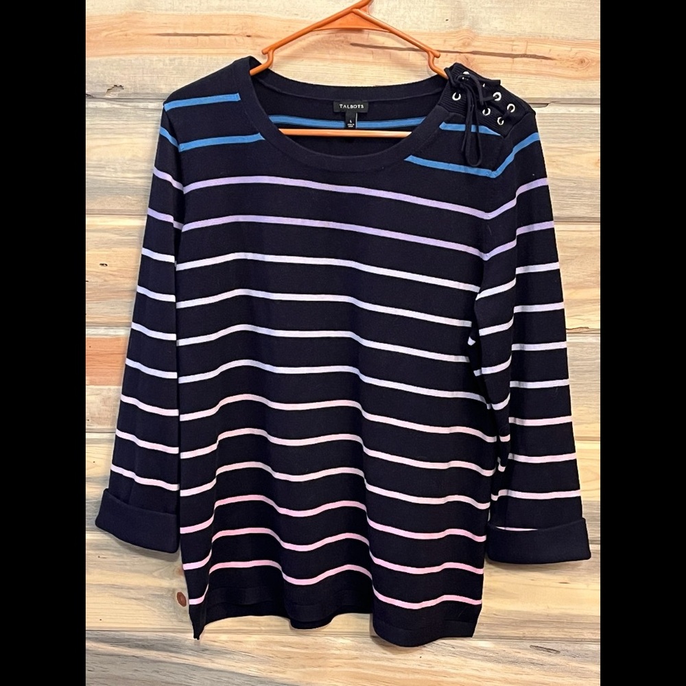 Talbots striped sweater